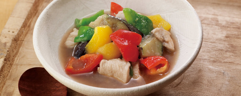 Vegetables and Chicken in Vegetable Broth