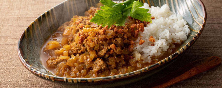 Celery Curry with Crunchy Fermented Soybeans