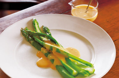 Spring Asparagus with Umami Hollandaise Sauce