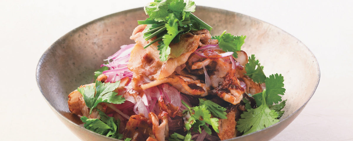 Thai-Inspired Spicy Dashi Pork Salad