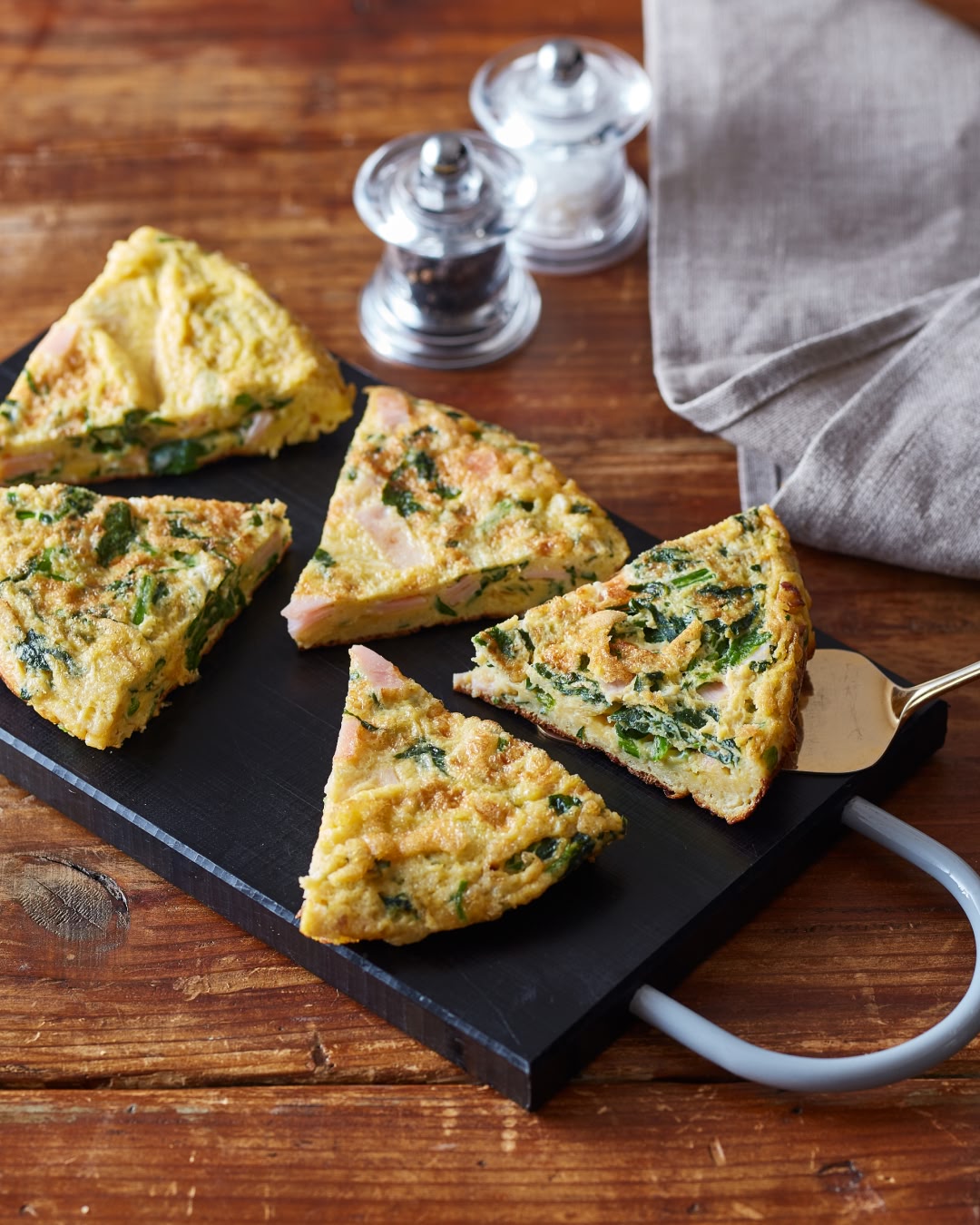 Spinach and Ham Omelet