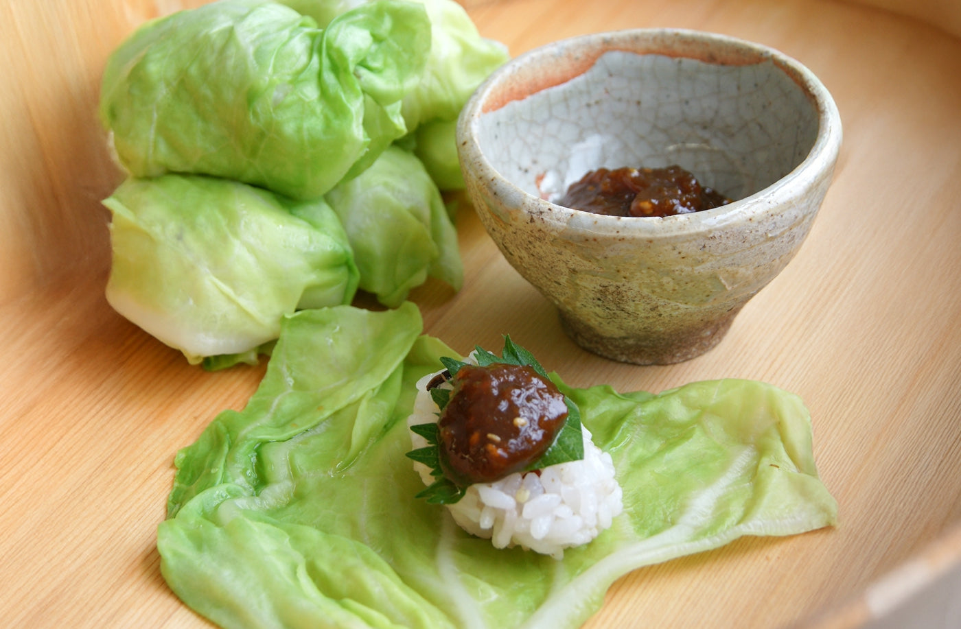Spring Cabbage Rice Ball