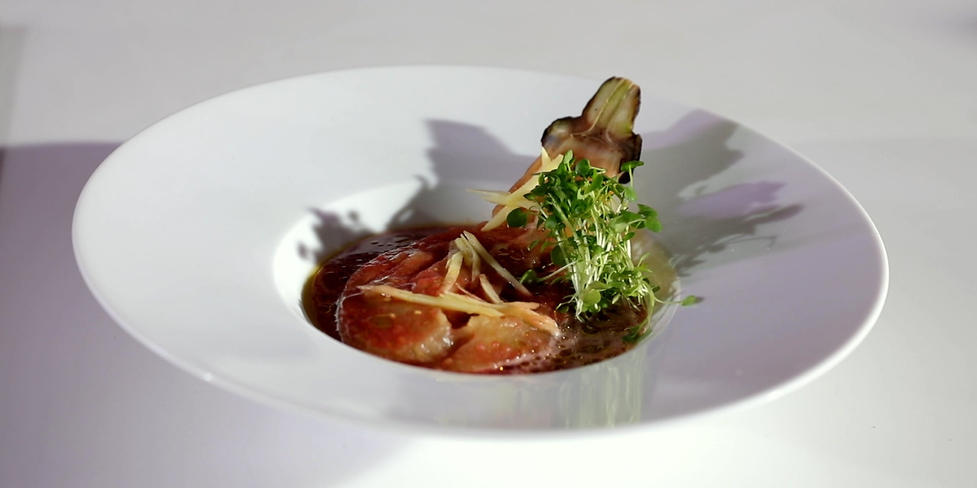 Fire Roasted Eggplant with Tomato Coulis