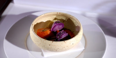 Japanese Three Colors of Sweet Potatoes with Herbed Water