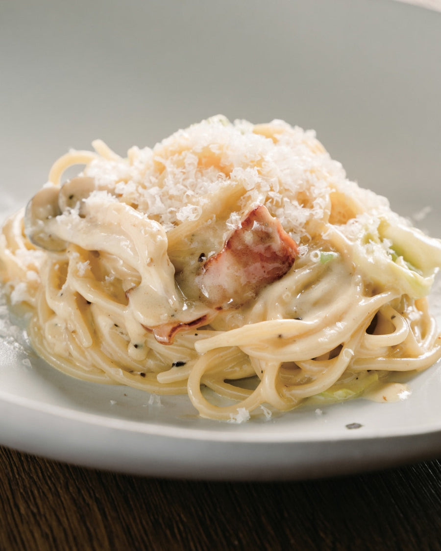 Creamy Corn Dashi Pasta