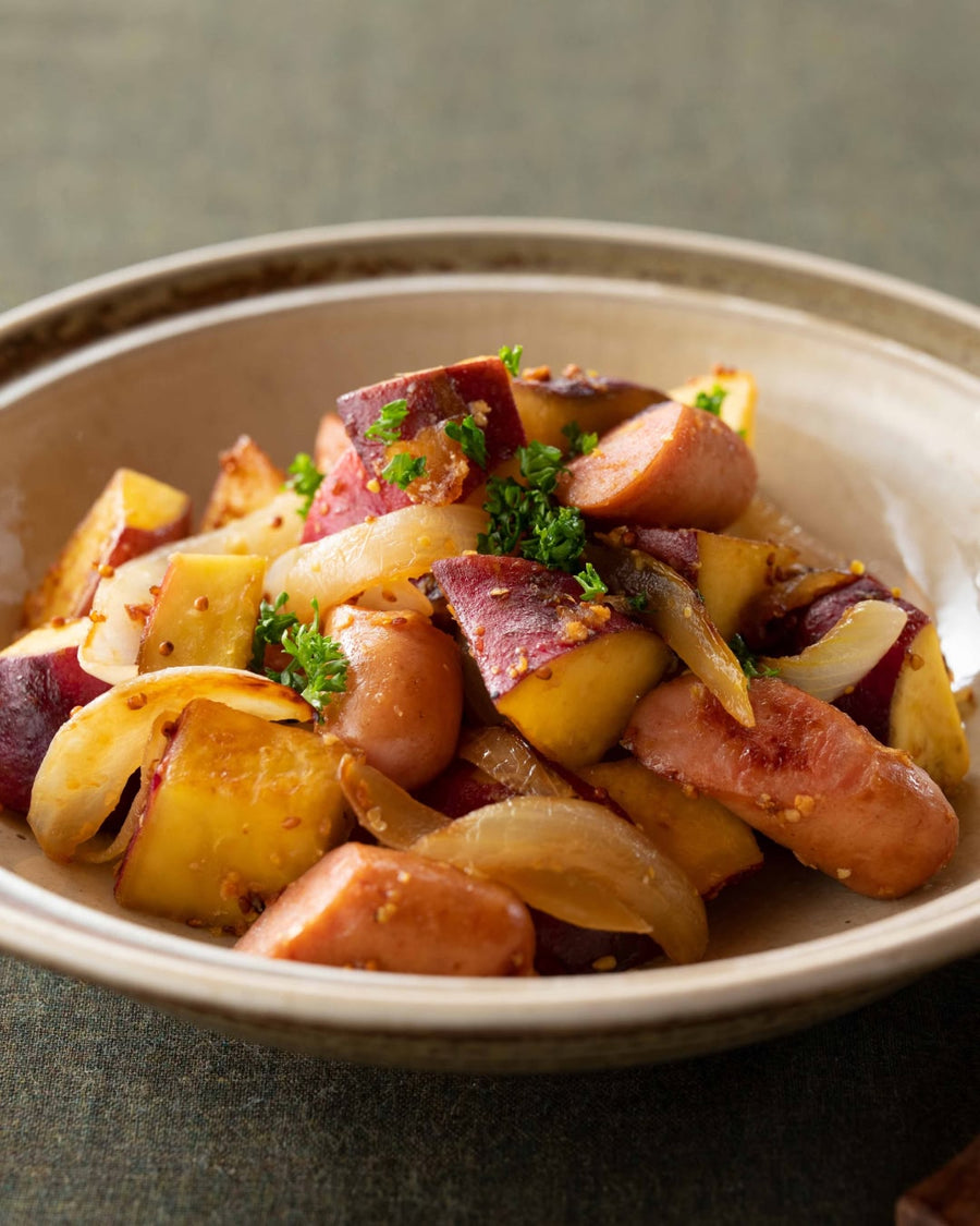 Sautéed Sweet Potatoes with Bacon
