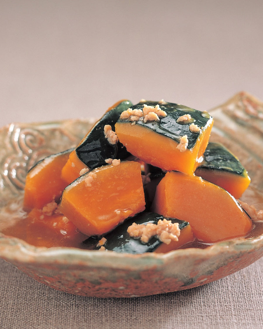 Simmered Pumpkin with Ground Chicken
