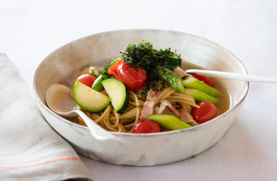 Umami Dashi Pasta with Summer Vegetables