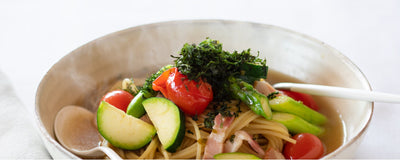 Umami Dashi Pasta with Summer Vegetables