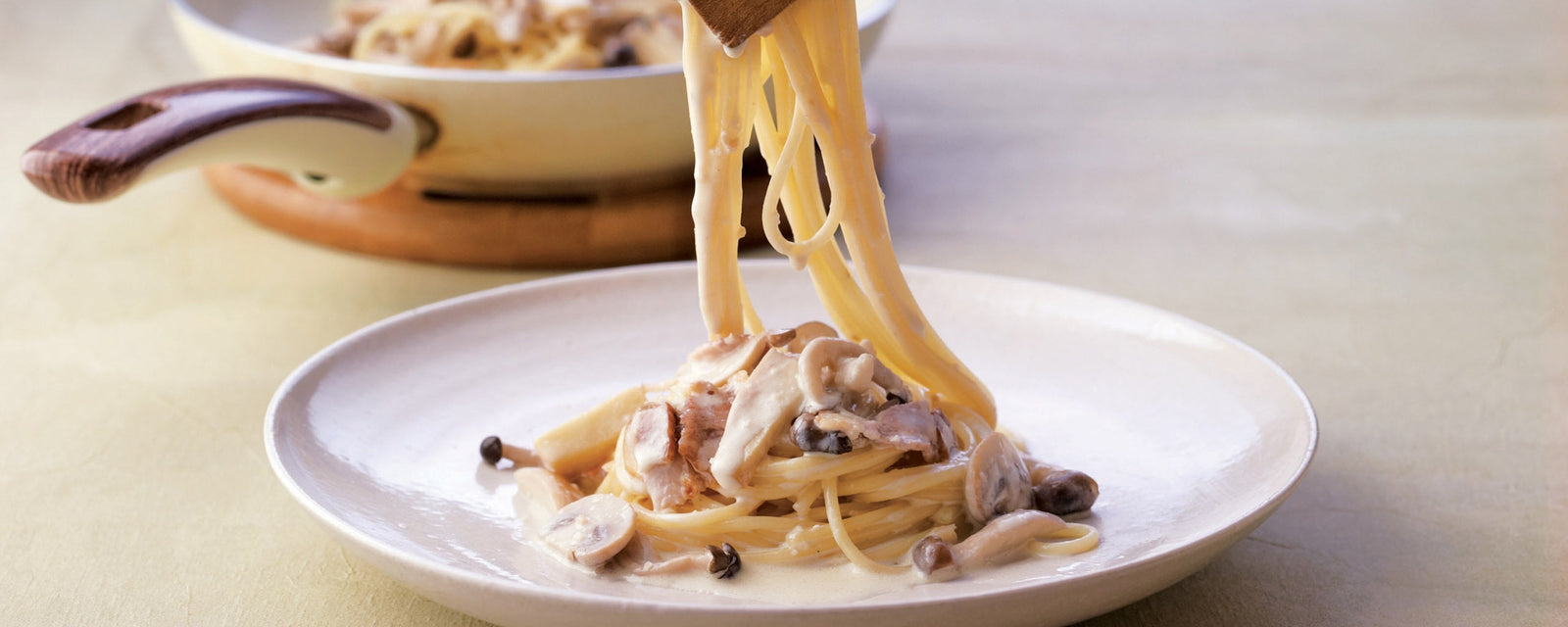 Mushroom Cream Pasta