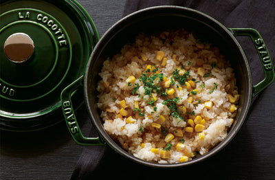 Corn Rice with Shoyu and Butter