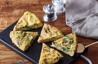 Spinach and Ham Omelet