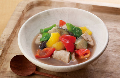 Vegetables and Chicken in Vegetable Broth