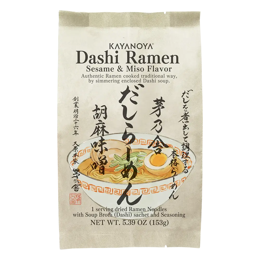 KAYANOYA Dashi Ramen Sesame & Miso Flavor package on a white background