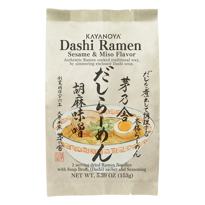 KAYANOYA Dashi Ramen Sesame & Miso Flavor package on a white background