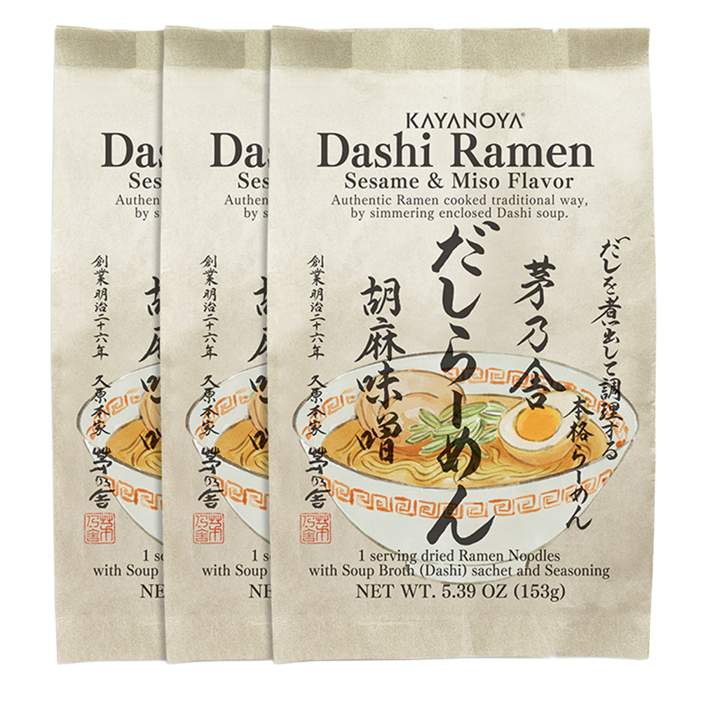 Dashi Ramen - Sesame & Miso - Set of 3 (10% off)