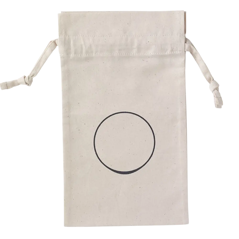 Organic Cotton Drawstring Bag - Small - Natural