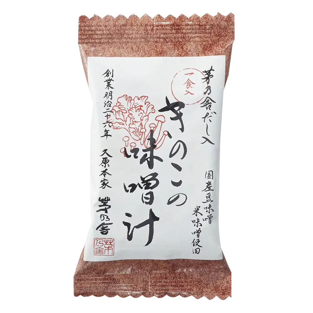 Asami Matsuo  箱28B Freeze-Dried Mushroom Miso Soup (4 packets) - Kayanoya USA