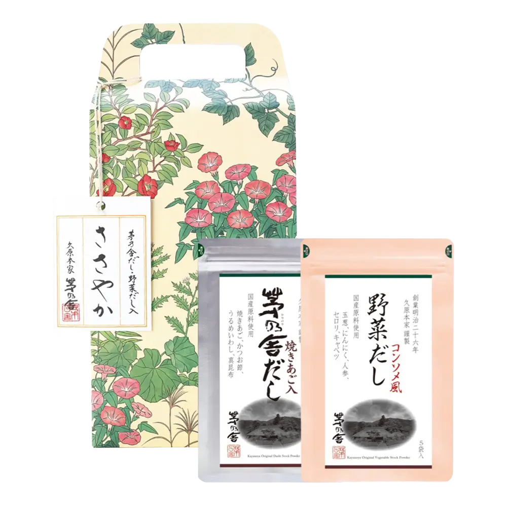 Sasayaka Gift Box - Assorted Small Dashi Stock Powders - Flower