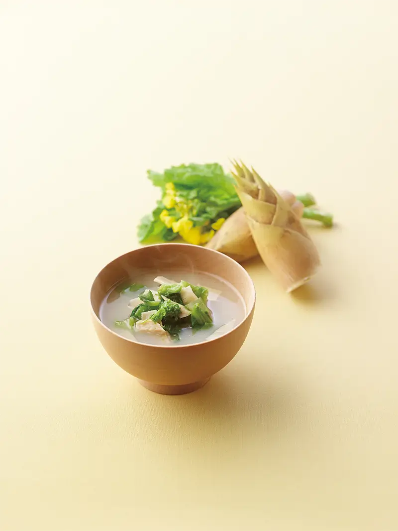 Kayanoya Freeze-Dried Bamboo Shoots and Canola Flower Miso Soup (4 packets)