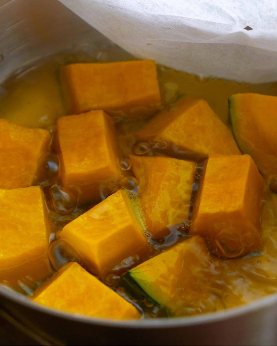 Simmered <i>Kabocha</i> (Japanese pumpkin)