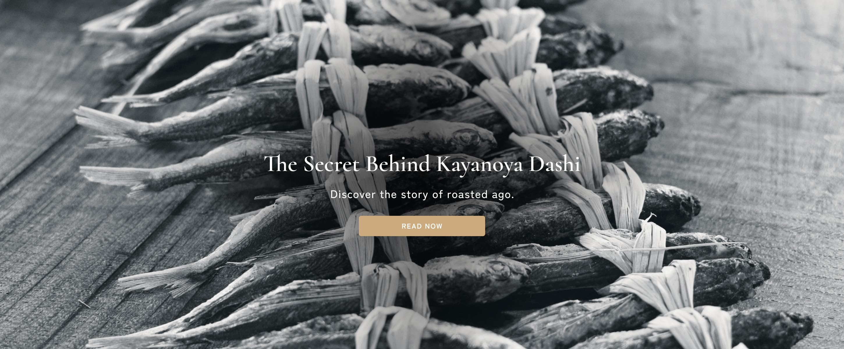 Traditional Japanese roasted ago (flying fish) used to create the rich umami flavor of Kayanoya Original Dashi.