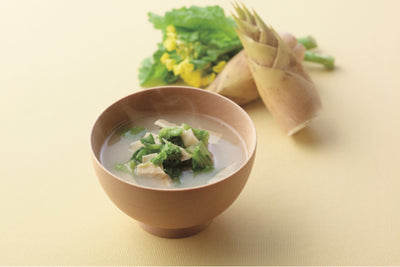Kayanoya Freeze-Dried Bamboo Shoots and Canola Flower Miso soup (4 packets)