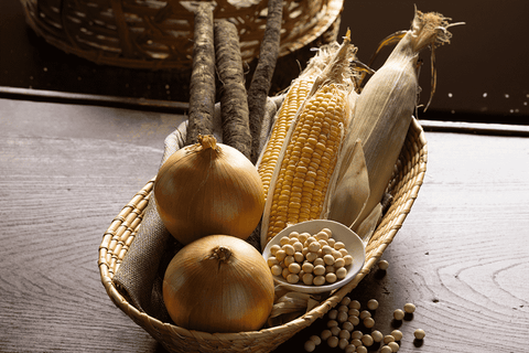 A savory vegetable dashi centered around the natural sweetness of corn.