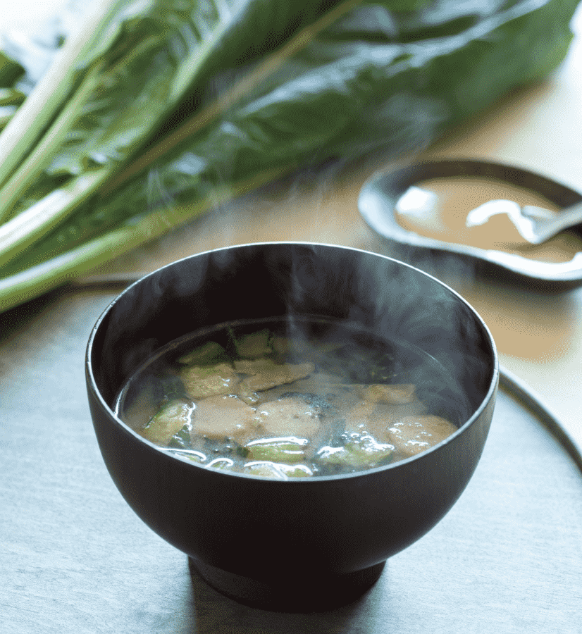 Freeze-Dried Miso Soup - Japanese Mustard Spinach and Baked Wheat Gluten (4 packets)