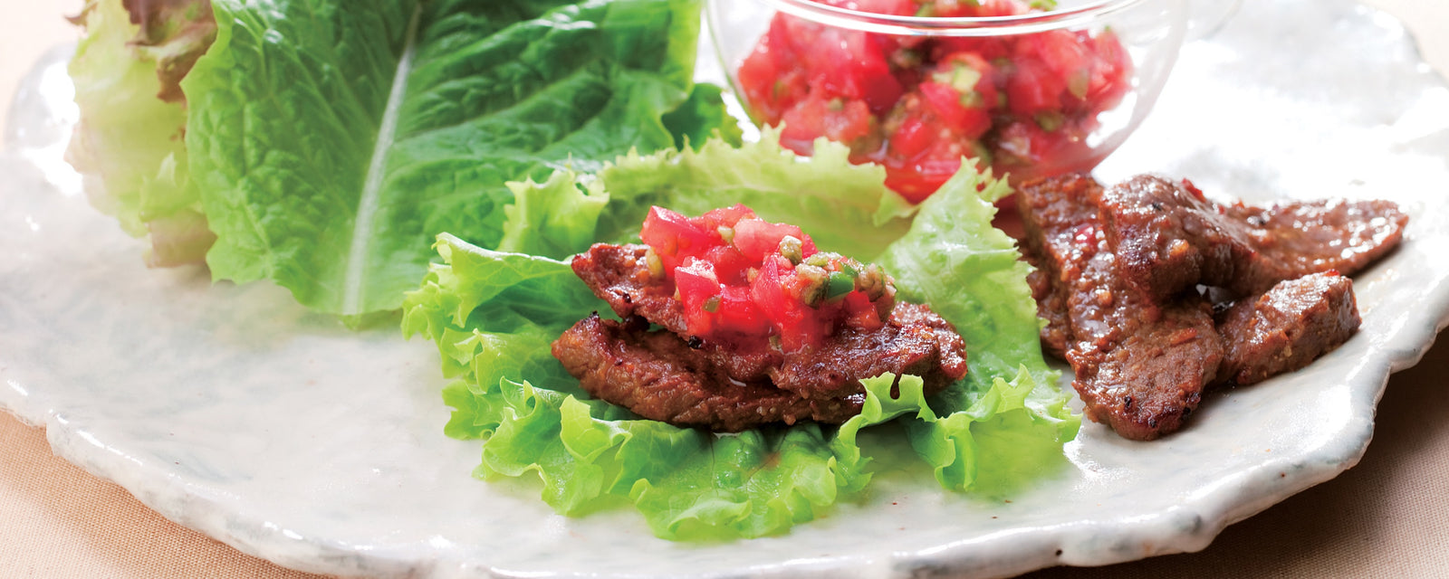 Spicy Japanese BBQ beef marinated with Kayanoya Vegetable Stock Powder