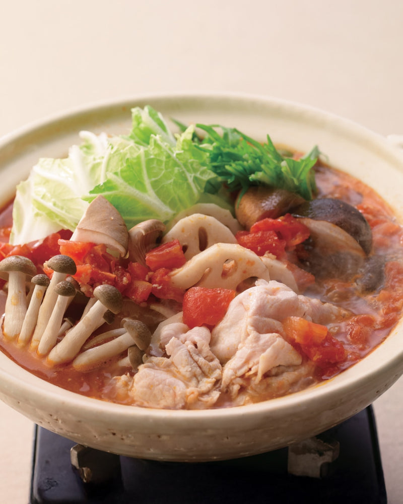 Mushroom-Rich Tomato Miso Hot Pot