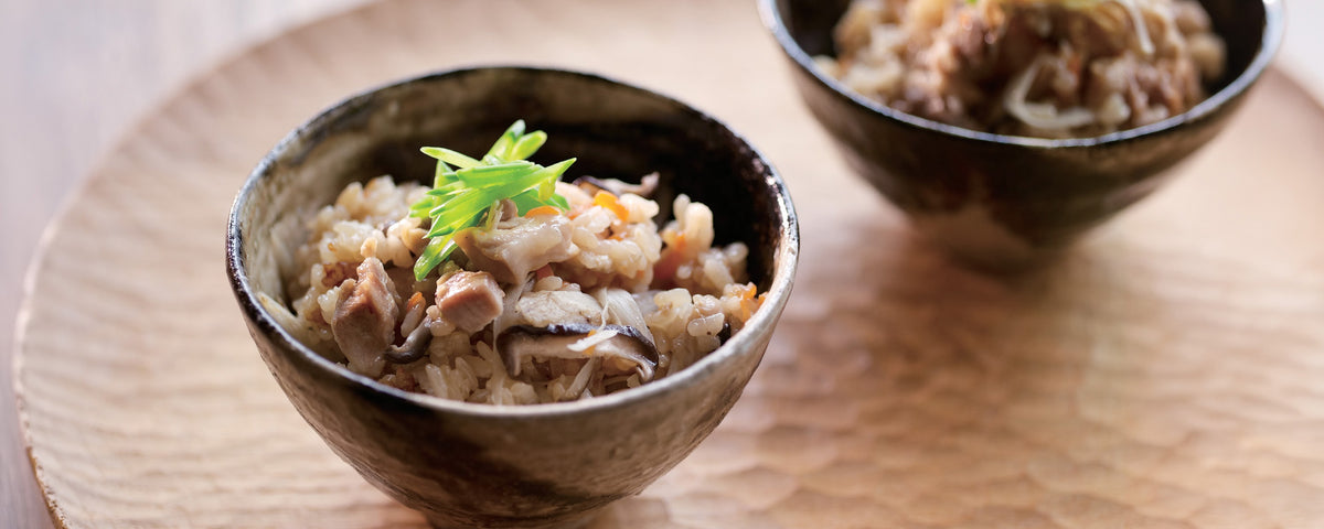 Japanese Three-Mushroom Rice